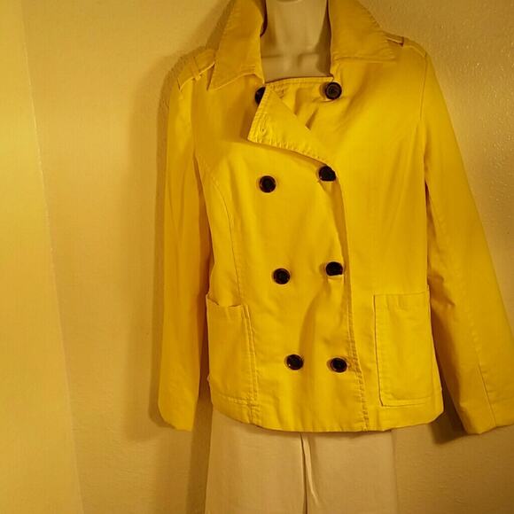 Old Navy All Cotton Yellow Jacket. L - Picture 3 of 7
